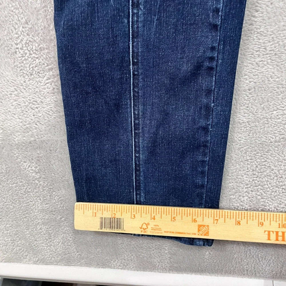 Express‎ Jeans 90s Slim Super High Rise Cargo Women's 6 Long Dark Blue Y2K